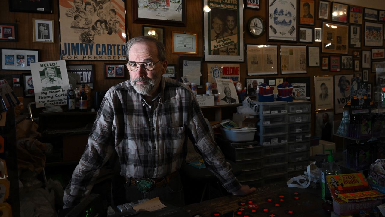 Philip Kurland of the Plains Trading Post poses in February 20 in Plains.