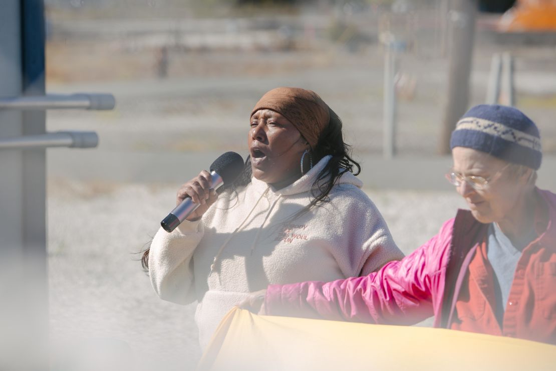 Sonya Sanders, longtime South Philadelphia resident and member of environmental justice group Philly Thrive, was among the many activists that would protest outside the former oil refinery, which was once the largest single source of air pollution in the city.