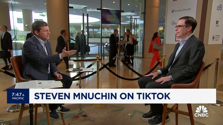 Former Treasury Secretary Steven Mnuchin on TikTok: We are interested in buying or investing in it