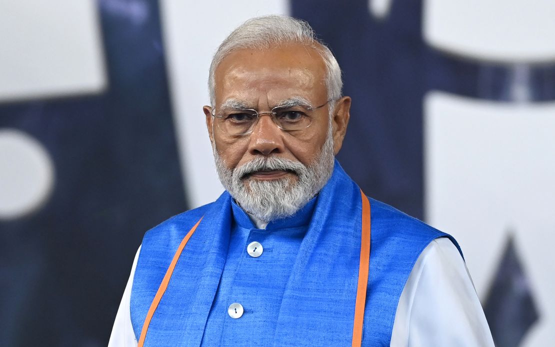 Prime Minister Narendra Modi at the presentations of the ICC Men's Cricket World Cup India on November 19, 2023 in Ahmedabad, India.