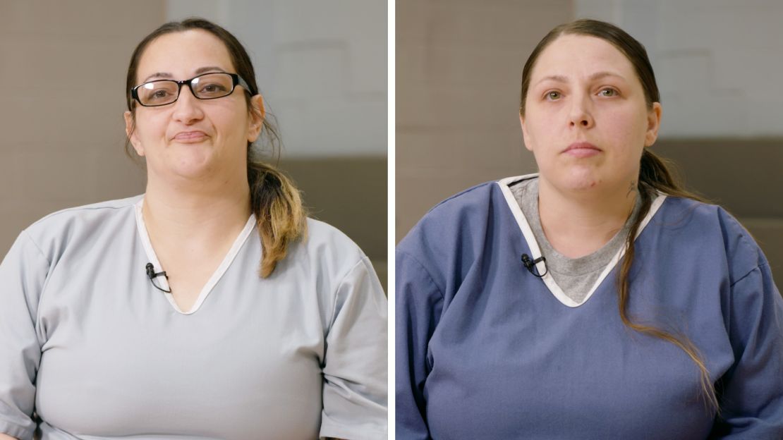 Meagan Carpenter and Tiffany Joseph Busch are two of the women in the Maryland Correctional Institution for Women's VR training program.